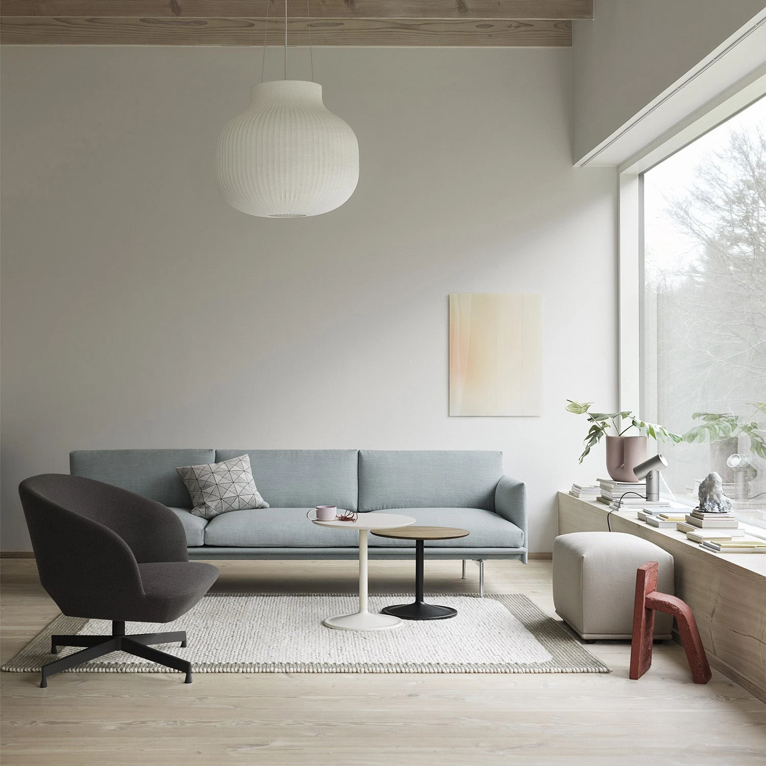 Muuto | Oslo Lounge Chair | Swivel Base | Vidar 146 + Grey Legs ~ DC - Image 6