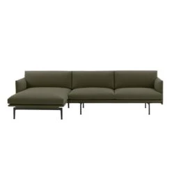 Muuto | Outline Sofa 3 Seater | Chaise Left | Fiord 961