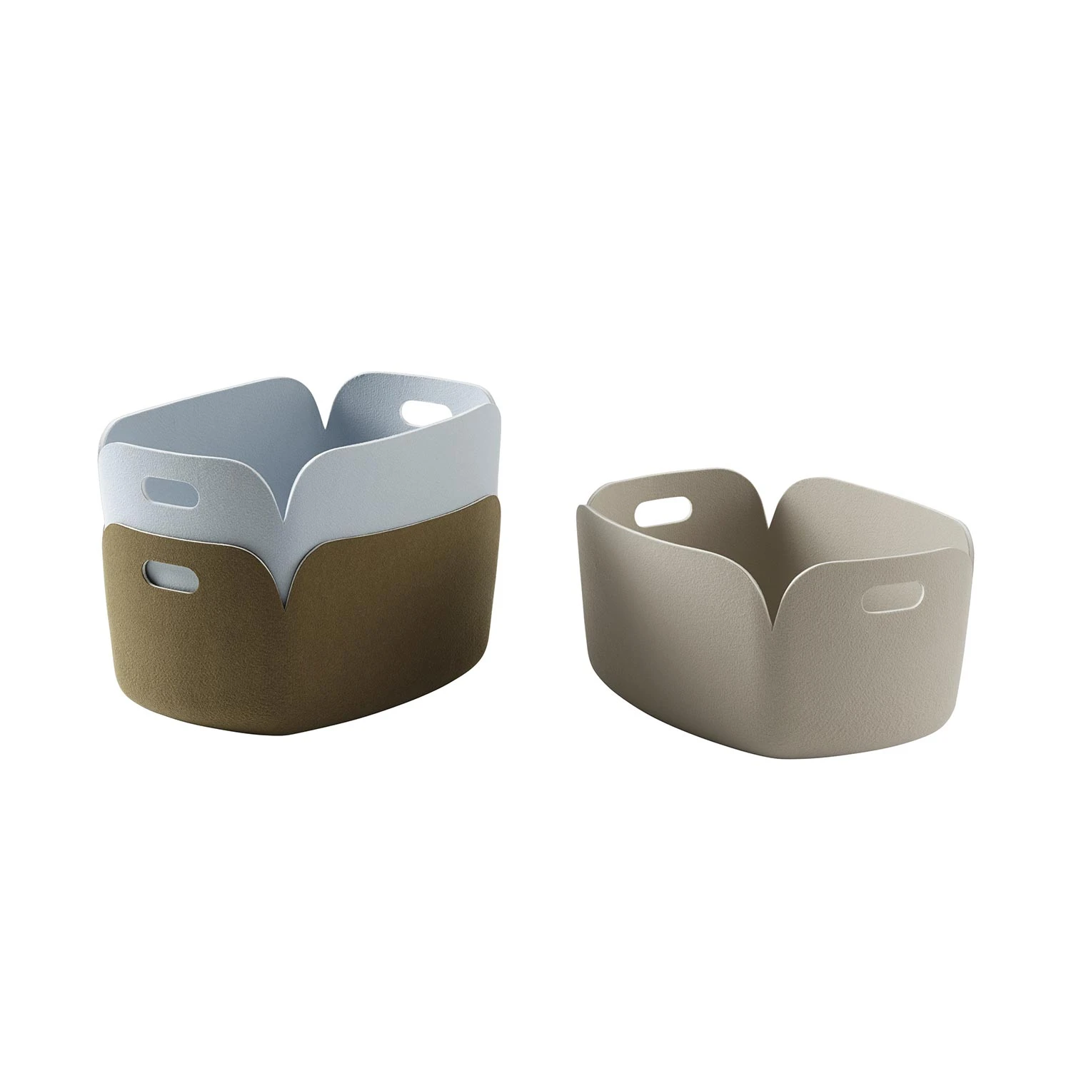 Muuto | Restore Basket 48cm | Brown Green - Image 3