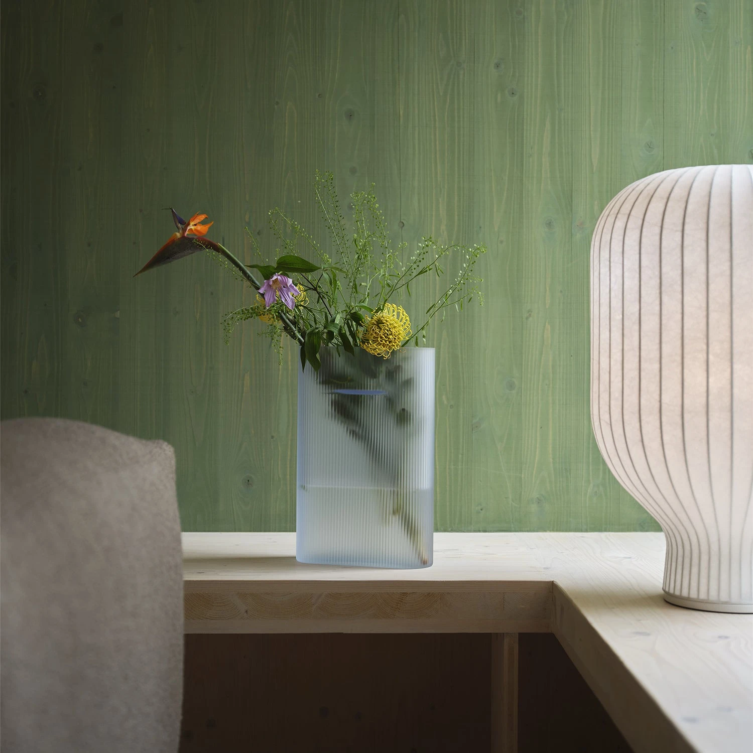 Muuto | Ridge Vase | Light Blue 35cm - Image 4