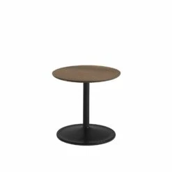 Muuto | Soft Side Table 41x40cm | Solid Smoked Oak + Black ~ DC
