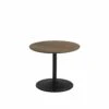 Muuto | Soft Side Table 48x40cm | Solid Smoked Oak + Black ~ DC