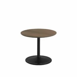Muuto | Soft Side Table 48x40cm | Solid Smoked Oak + Black ~ DC
