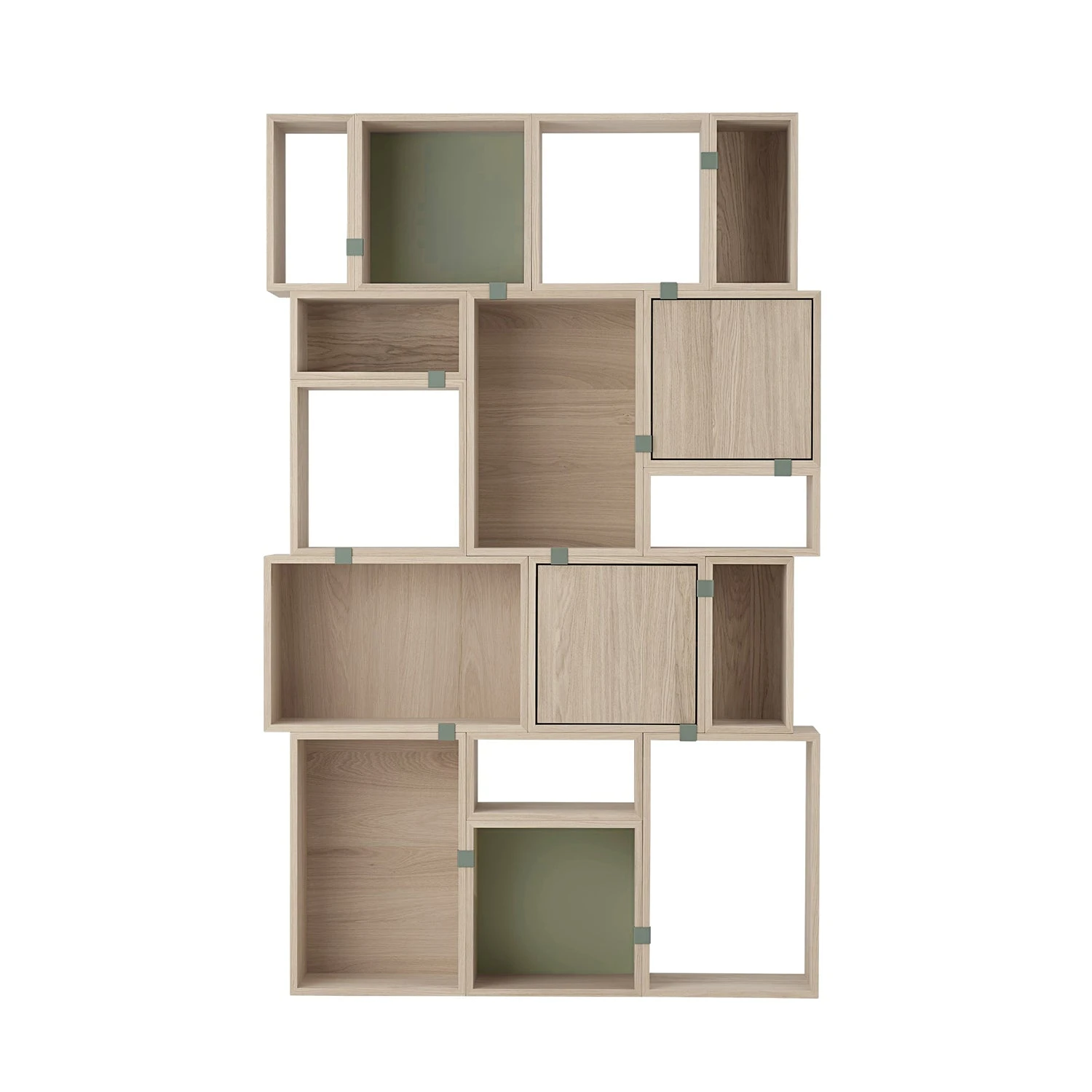 Muuto | Stacked Storage System | Oak + Dusty Green - DC - Image 2