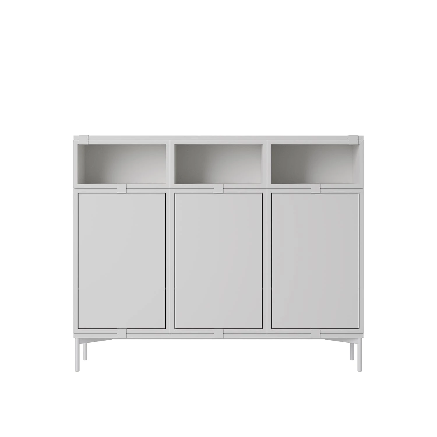 Muuto | Stacked Storage System | Podium With Tube Base 131cm | Grey - Image 5