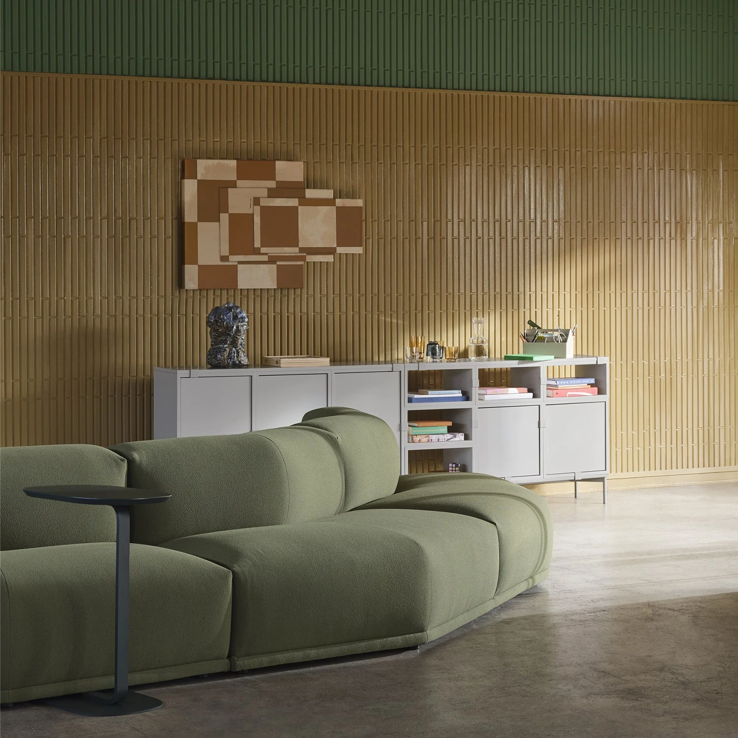 Muuto | Stacked Storage System | Podium With Tube Base 131cm | Grey - Image 7