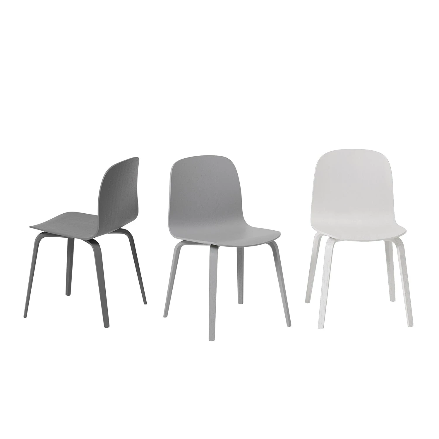 Muuto | Visu Chair | Wood Base | Grey - Image 5